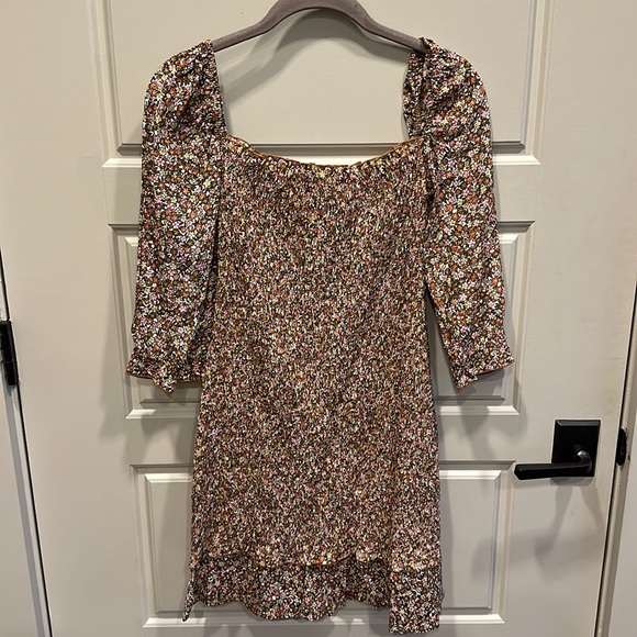 FAITHFULL THE BRAND Es Saada shirred crepe mini dress - Picture 7 of 11